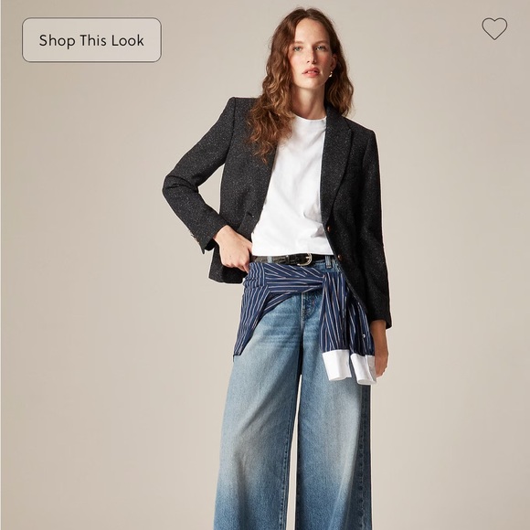 J. Crew École blazer in herringbone wool blend - Picture 4 of 14